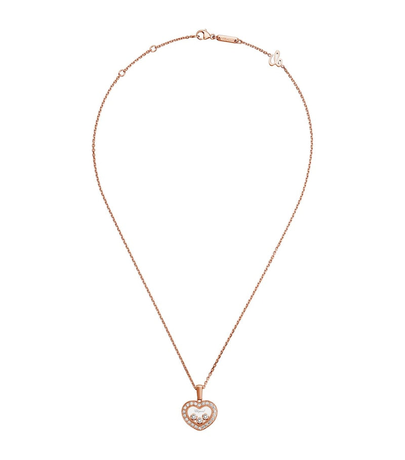 Chopard rose gold and diamond necklace 42cm (British brand)