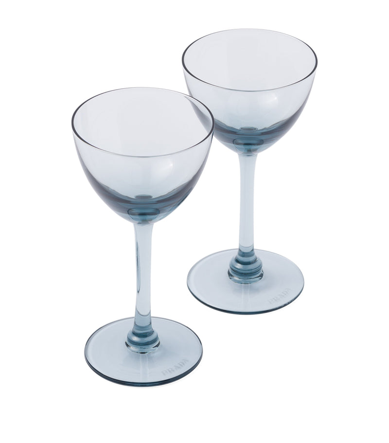 Prada New York cocktail glasses set of 2, imported from the UK