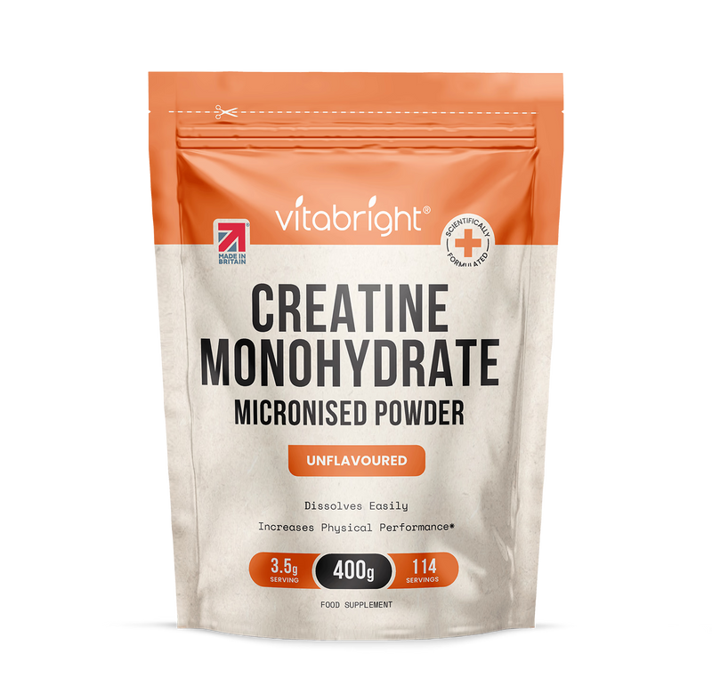 VitaBright creatine monohydrate 400g pouch, UK version