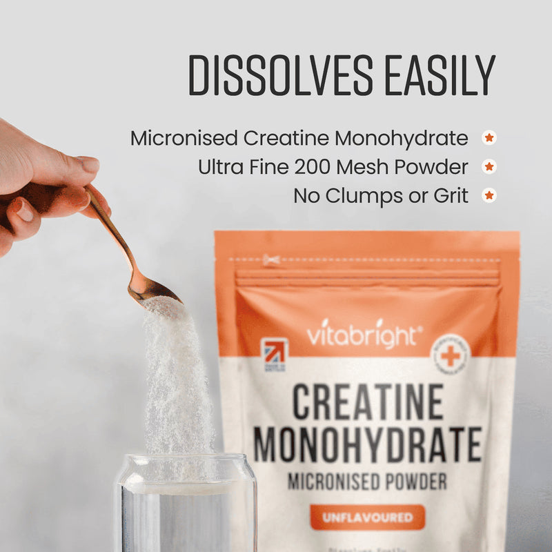 VitaBright creatine monohydrate 400g pouch, UK version