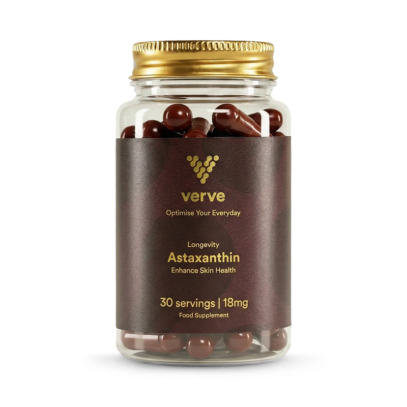 Astaxanthin 18mg antioxidant supplement 30 capsules (British brand)