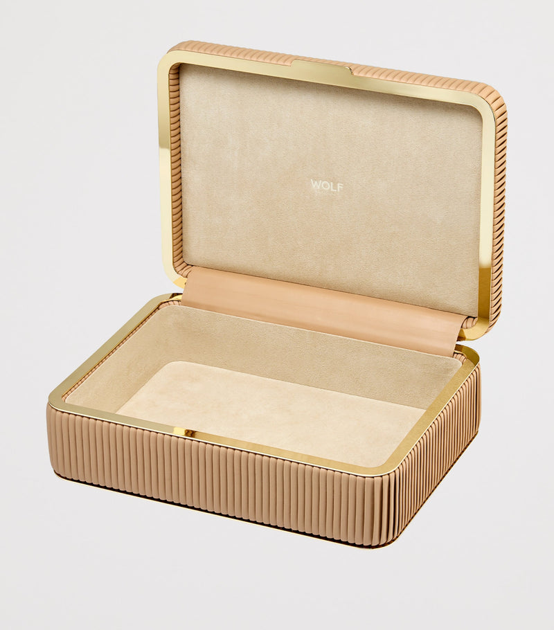 WOLF Medium Bella jewellery box (British brand)