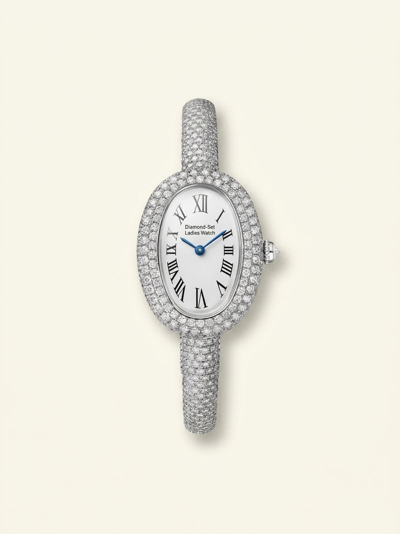 Cartier Baignoire Small diamond watch in 18ct white gold, UK version