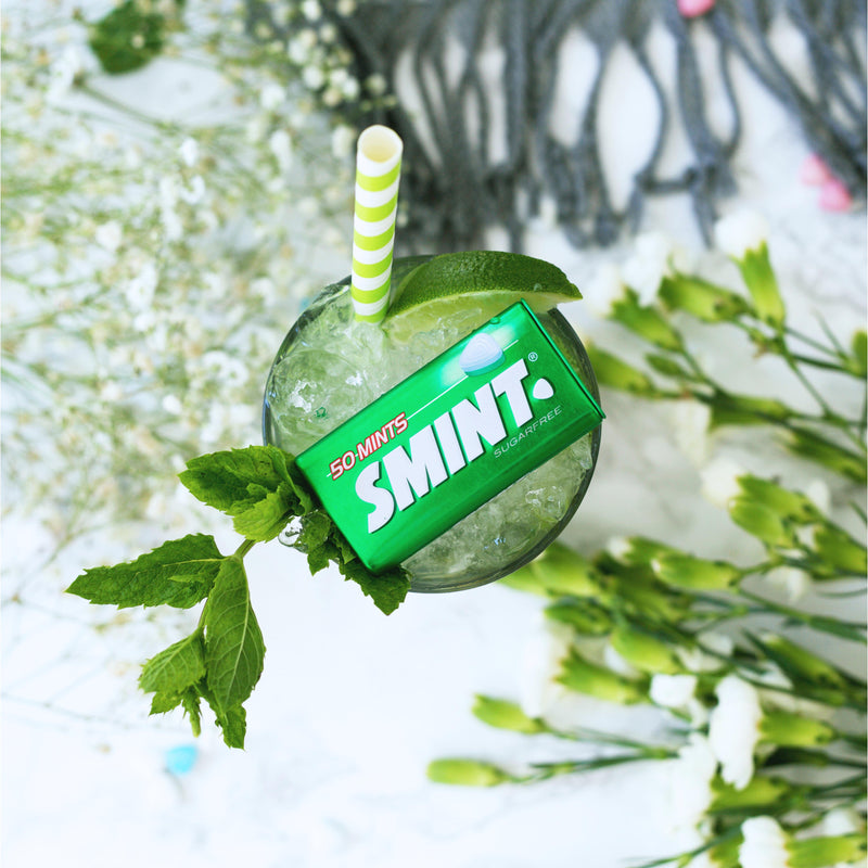 Smint XXL Spearmint sugarfree mints in tin 35g - British product
