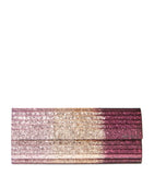 Jimmy Choo Sweetie glitter clutch bag ombré design (British brand)