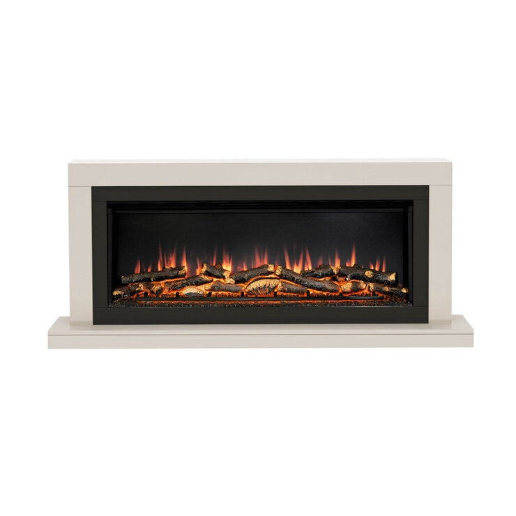 Flare Elyce Grande wall mounted electric fireplace cream 2kW (British brand)