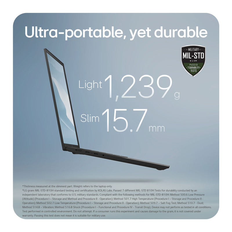 LG gram Copilot+PC laptop 16 inch, imported from the UK
