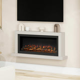 Flare Elyce Grande wall mounted electric fireplace cream 2kW (British brand)