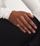 Engelbert yellow gold diamond pinky ring (British brand)