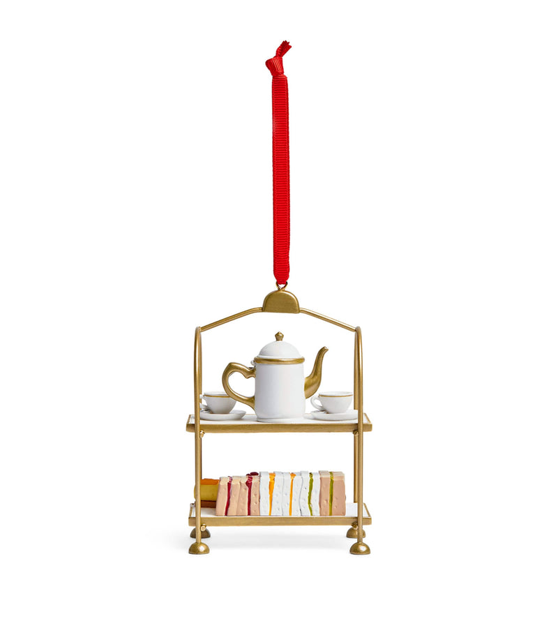 Harrods afternoon tea stand tree decoration H10cm, imported from the UK