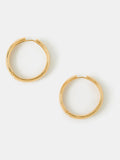 Accessorize gold tone chunky hoop earrings 14ct (British brand)