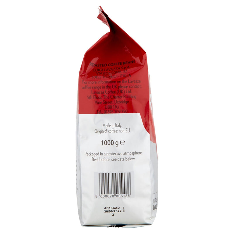 Lavazza Qualita Rossa coffee beans 1kg, UK version