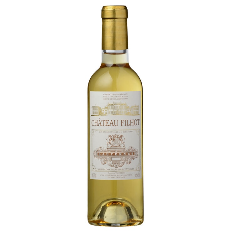 Château Filhot Sauternes dessert wine 2019 37.5ml (British brand)