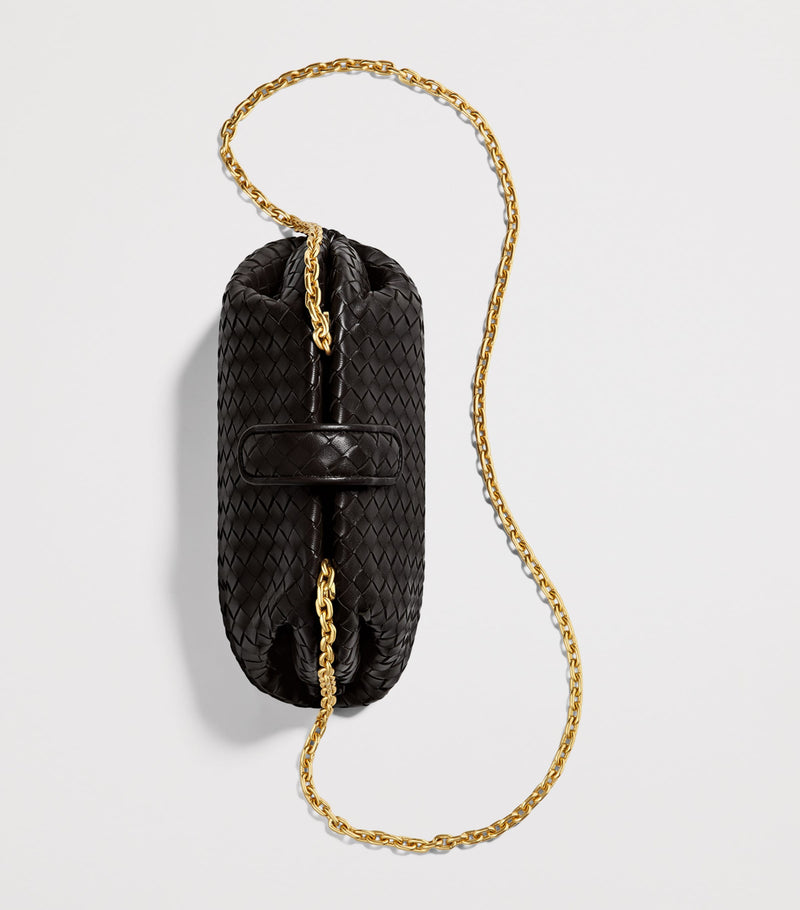 Bottega Veneta small leather Lauren 1980 clutch bag, imported from the UK