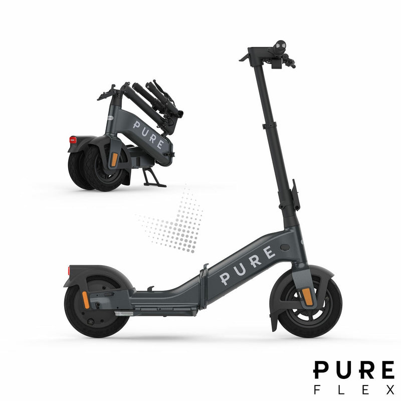 Pure Electric Flex folding electric scooter Charcoal Grey - British product