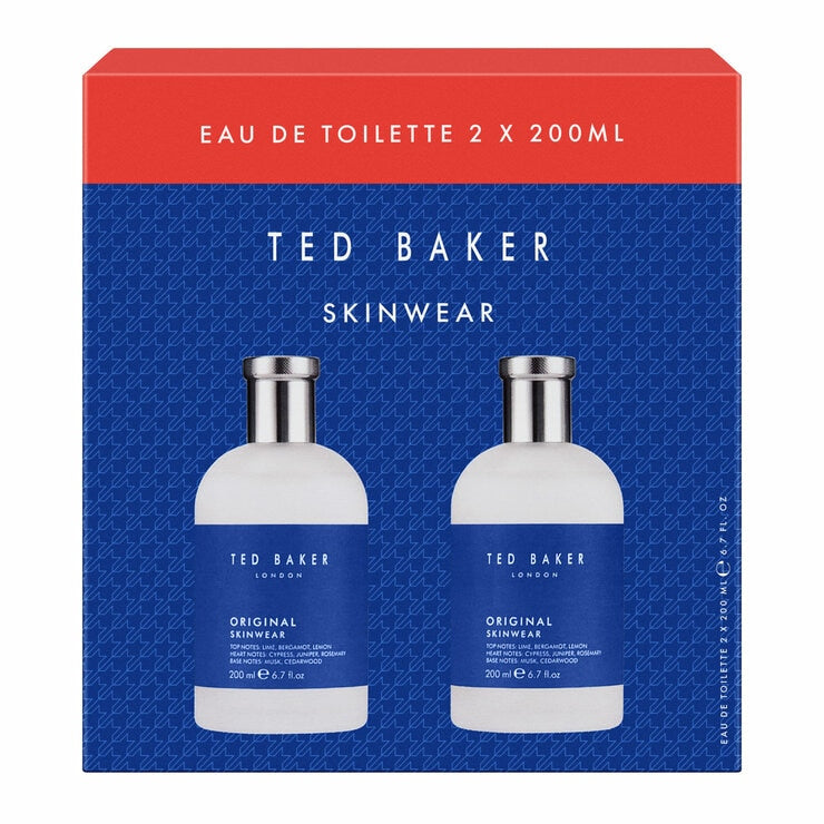 Ted Baker Skinwear Mens EDT 200ml twin pack, imported from the UK