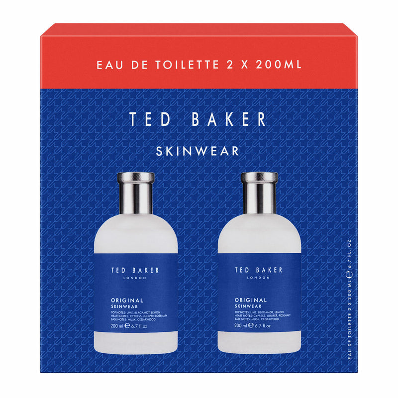 Ted Baker Skinwear Mens EDT 200ml twin pack, imported from the UK