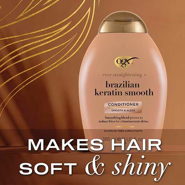 OGX Brazilian Keratin Therapy conditioner 385ml, imported from the UK