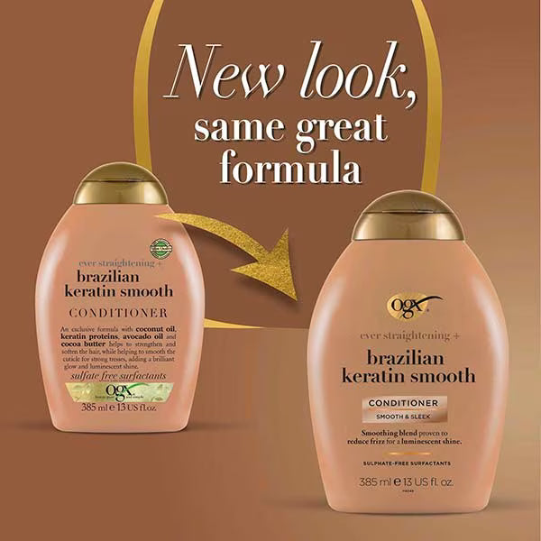 OGX Brazilian Keratin Therapy conditioner 385ml, imported from the UK