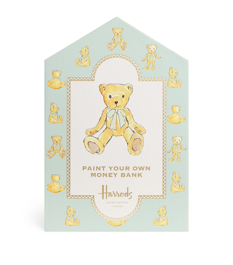 Harrods Bear Paint Your Own Money Bank craft kit, UK version