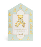 Harrods Bear Paint Your Own Money Bank craft kit, UK version