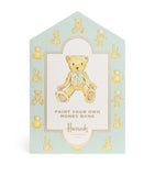 Harrods Bear Paint Your Own Money Bank craft kit, UK version