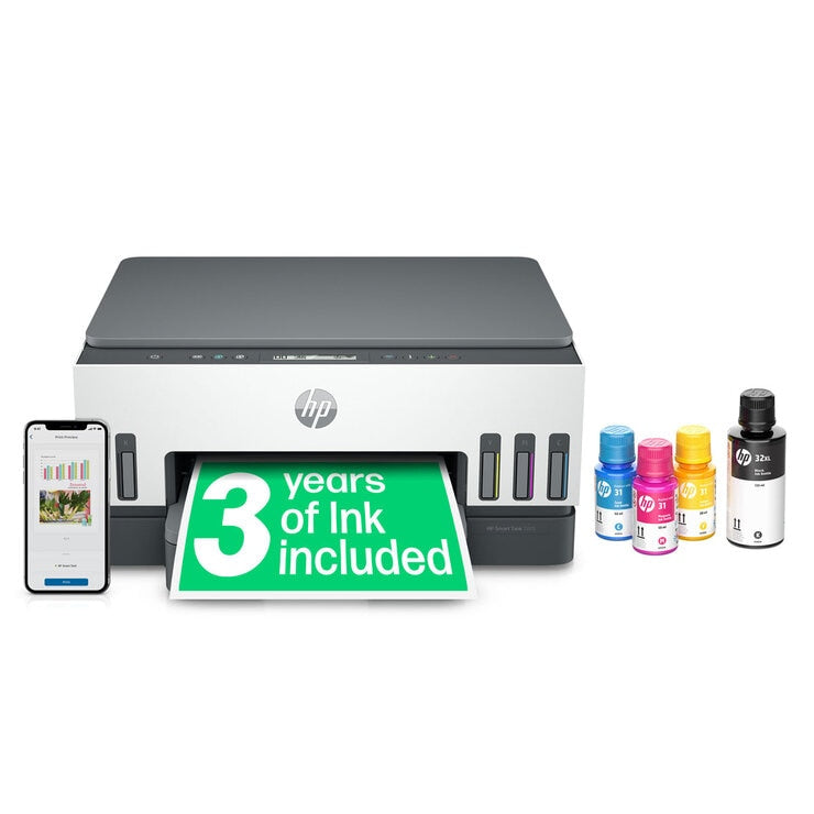 HP Smart Tank 7005 all-in-one wireless printer (British brand)