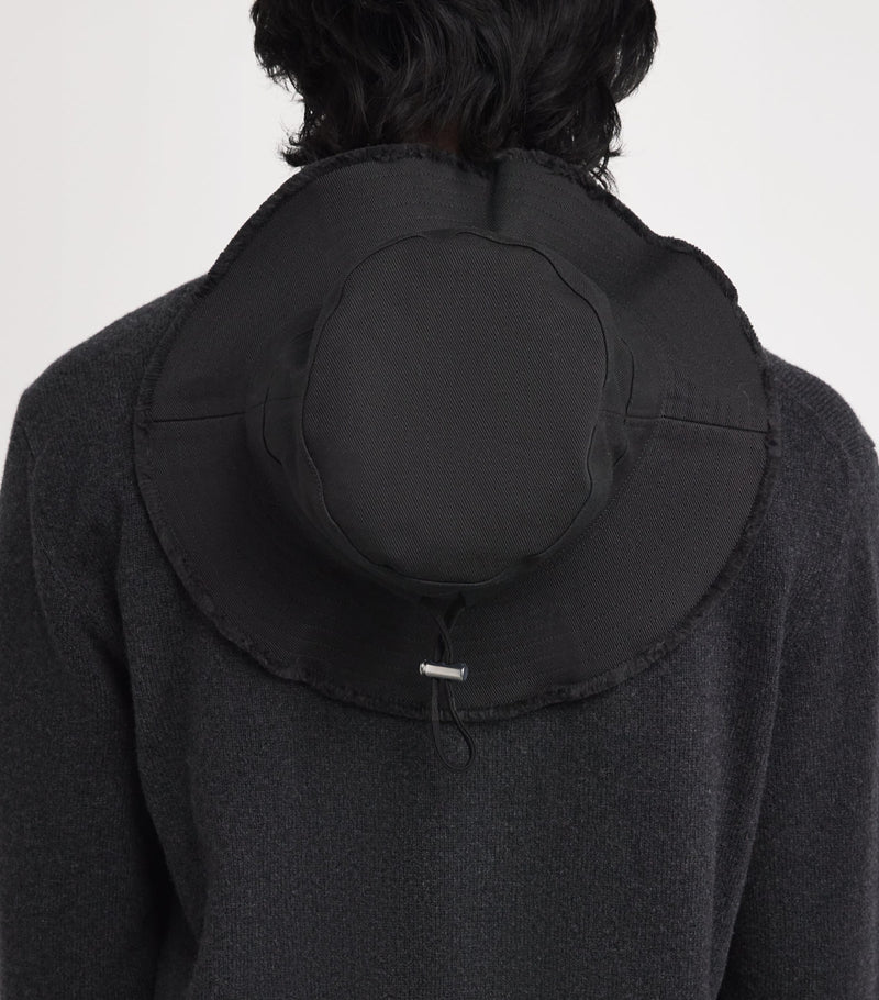 Jacquemus Artichaut bucket hat with logo plaque in cotton (British brand)