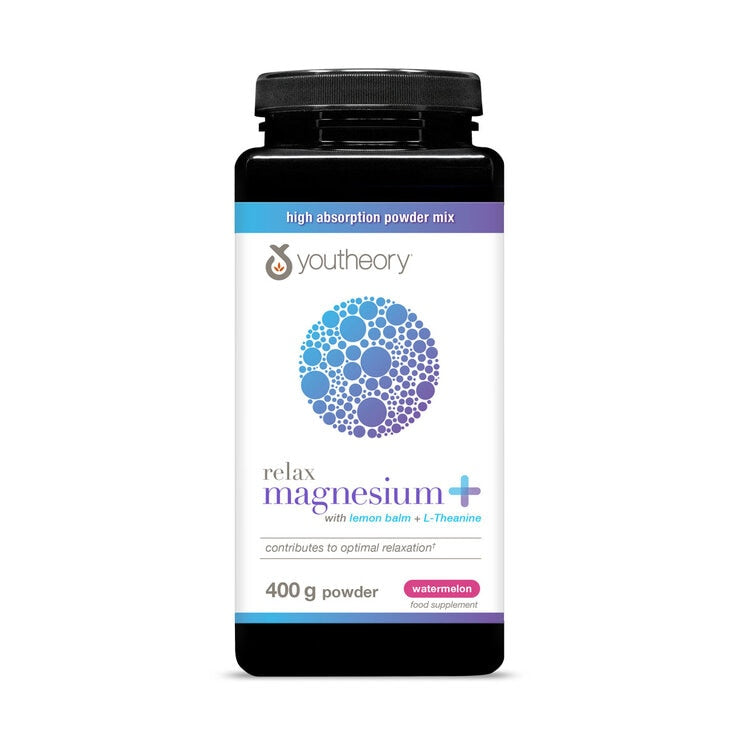 Youtheory Relax magnesium supplement 400g, imported from the UK