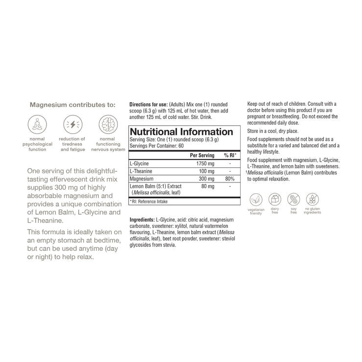 Youtheory Relax magnesium supplement 400g, imported from the UK