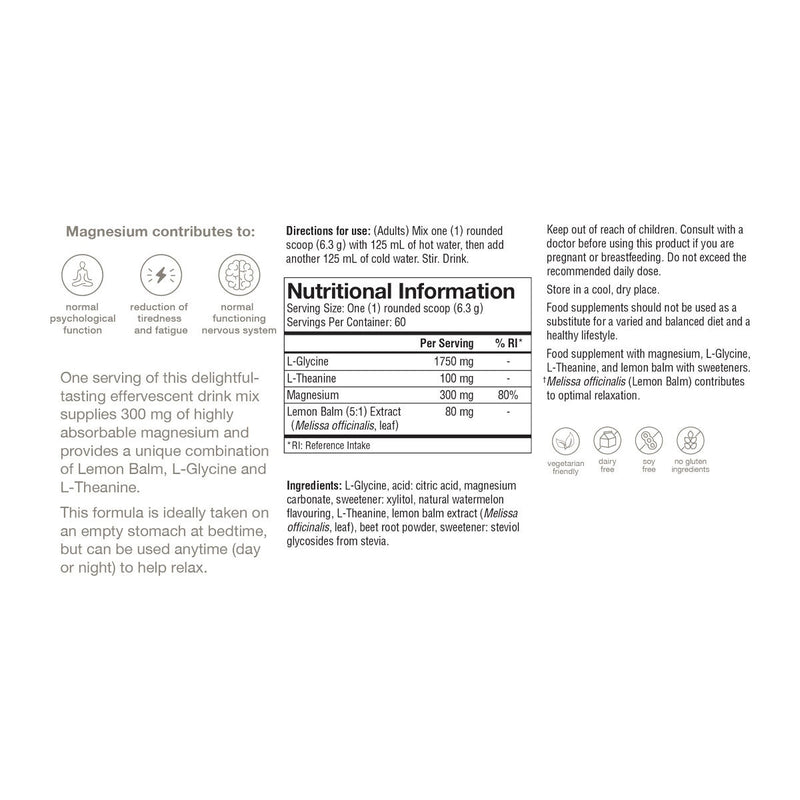 Youtheory Relax magnesium supplement 400g, imported from the UK