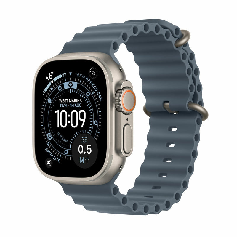 Apple Watch Ultra 3 49mm titanium case with ocean band, UK version