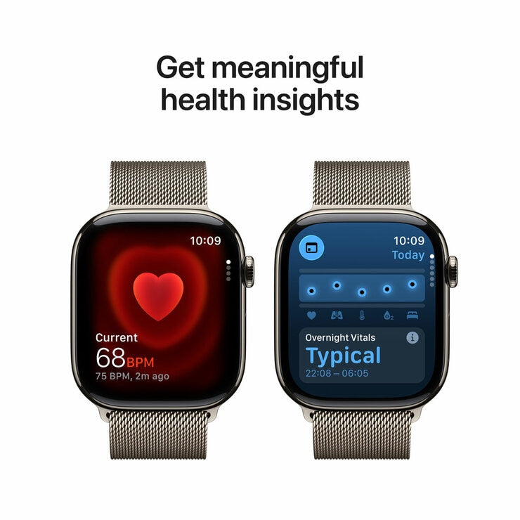 Apple Watch Series 11 titanium 42mm Milanese Loop, UK version