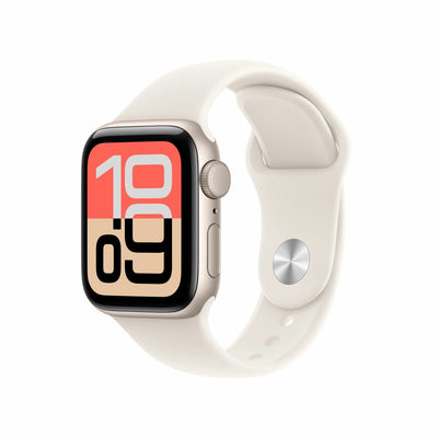 Costco UK Apple Watch SE 3 GPS Smartwatch, 40mm, Starlight Aluminium Case with Starlight Sport Band M/L- Buy online at McGrocer