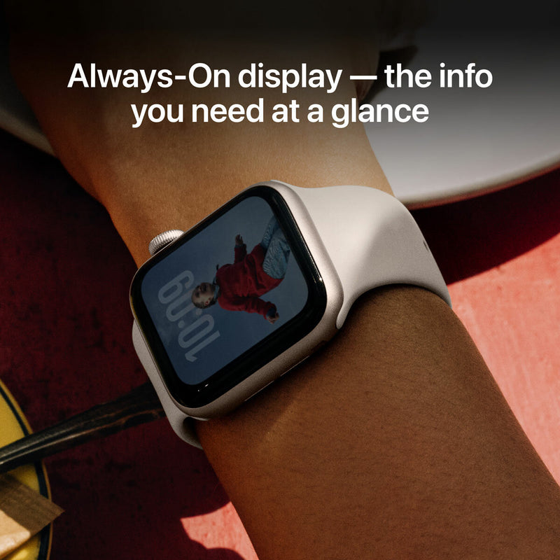 Apple Watch SE 3 40mm Starlight aluminium case sport band, UK version