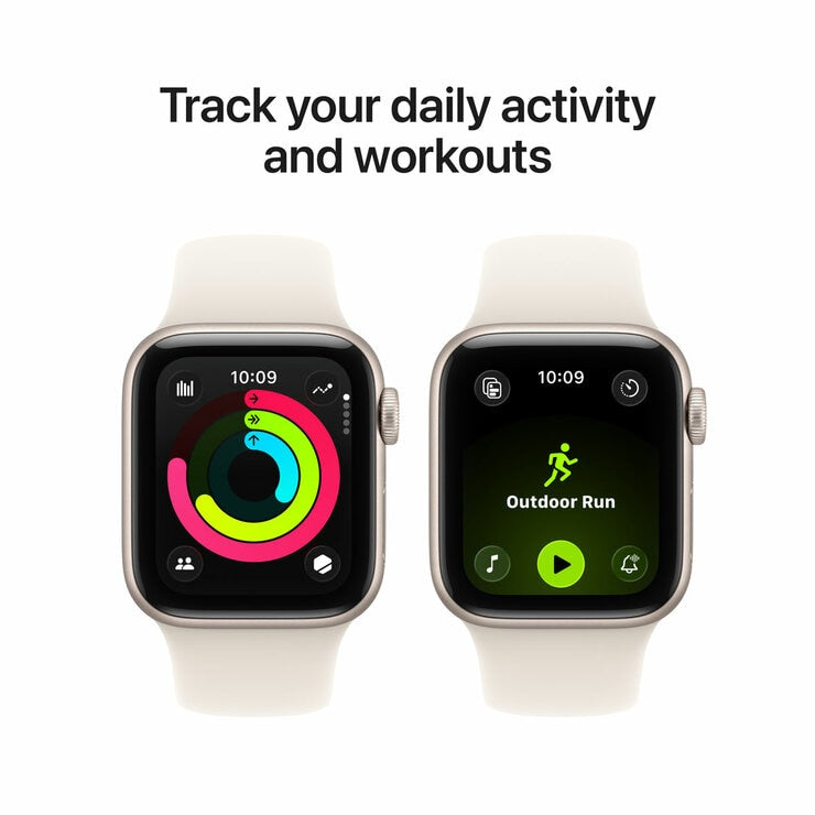 Apple Watch SE 3 40mm Starlight aluminium case sport band, UK version