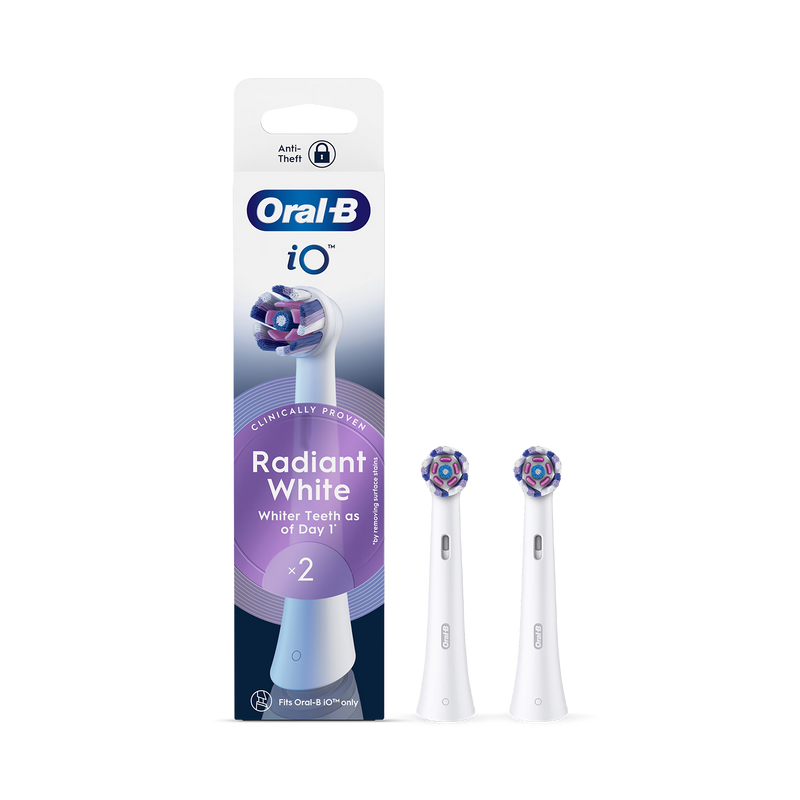 Oral-B Radiant White brush heads 2 count, imported from the UK