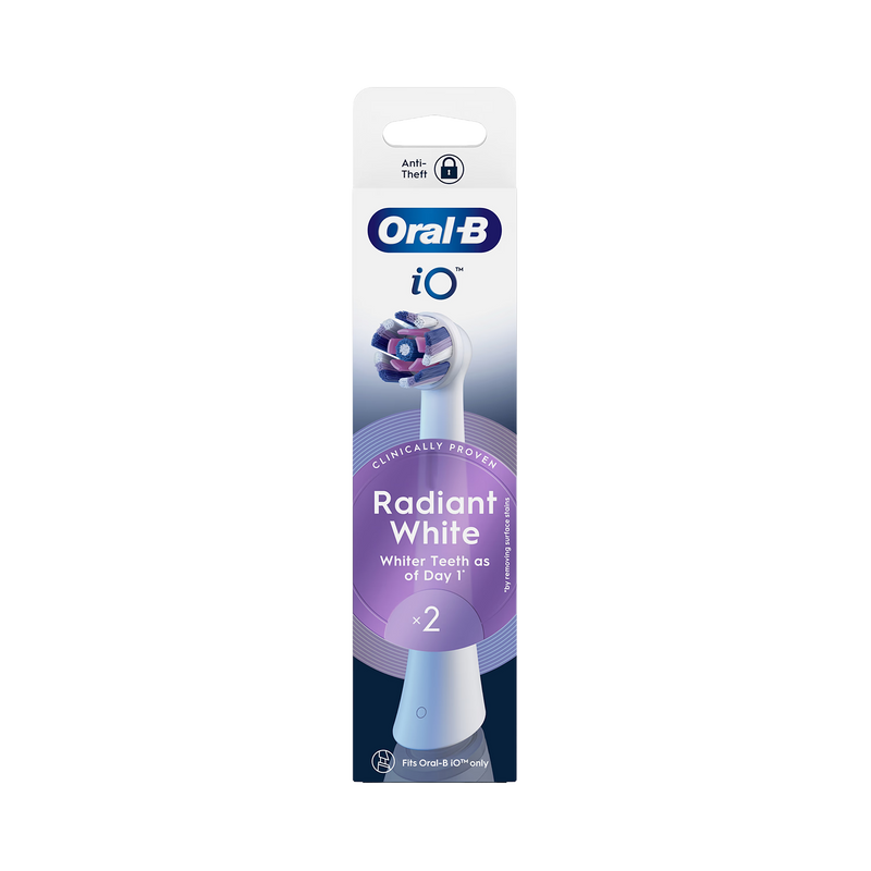 Oral-B Radiant White brush heads 2 count, imported from the UK