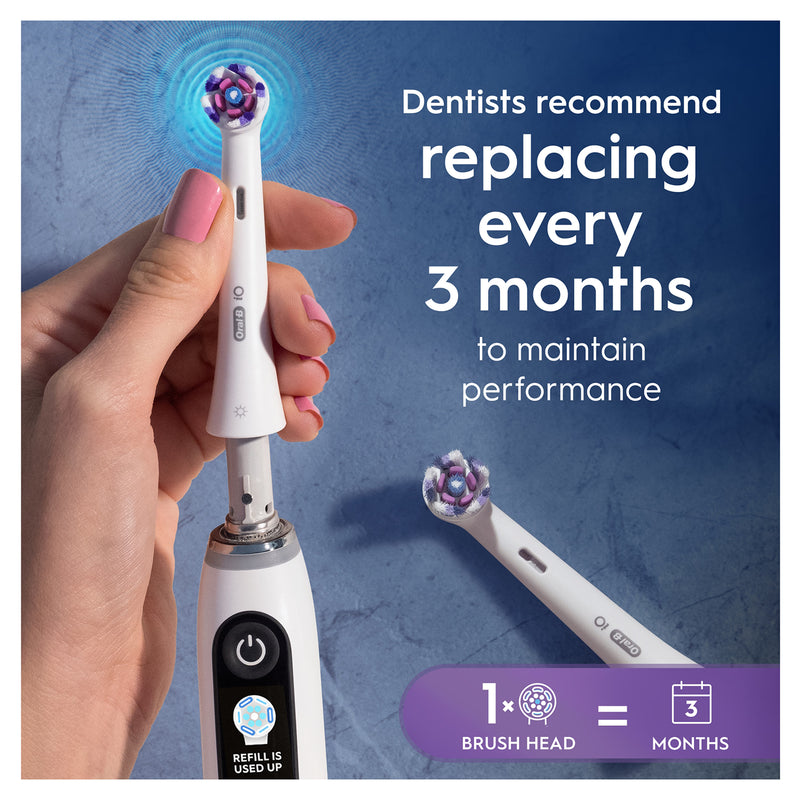 Oral-B Radiant White brush heads 2 count, imported from the UK