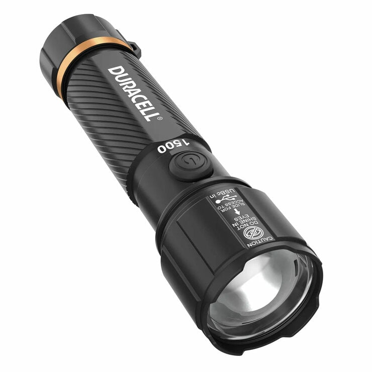 Duracell 1500 lumen LED torch 4 pack - British product