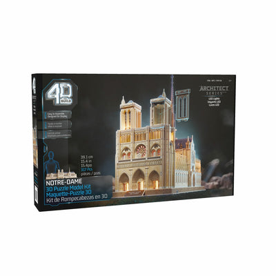 Costco UK 4D Build Architect Series Notre Dame 3D Puzzle Model Kit (49.3 cm x 19.5 cm x 39.2 cm)- Buy online at McGrocer