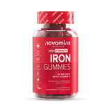 Holland & Barrett Novomins Iron 20mg + Vitamin C Strawberry Flavoured Gummies 60 Count- Buy online at McGrocer