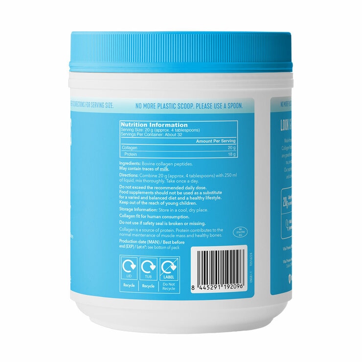 Vital Proteins Collagen Peptides unflavoured 650g, imported from the UK