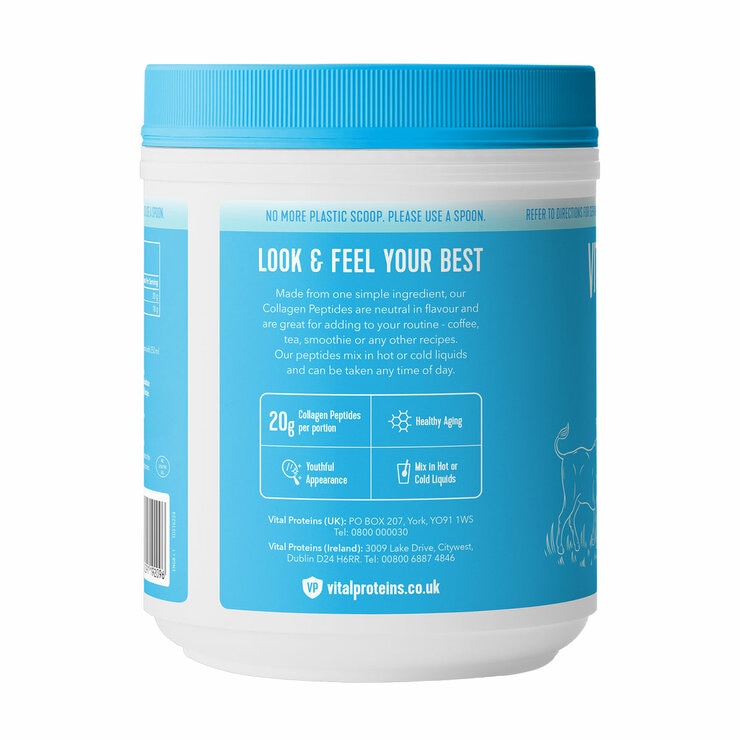 Vital Proteins Collagen Peptides unflavoured 650g, imported from the UK