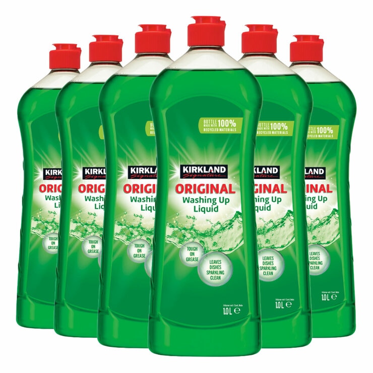 Kirkland Signature washing up liquid 6x1L, imported from the UK