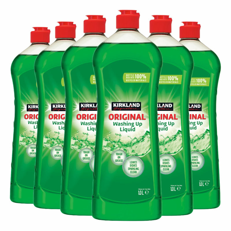 Kirkland Signature washing up liquid 6x1L, imported from the UK