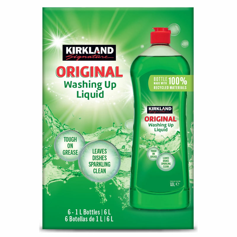 Kirkland Signature washing up liquid 6x1L, imported from the UK