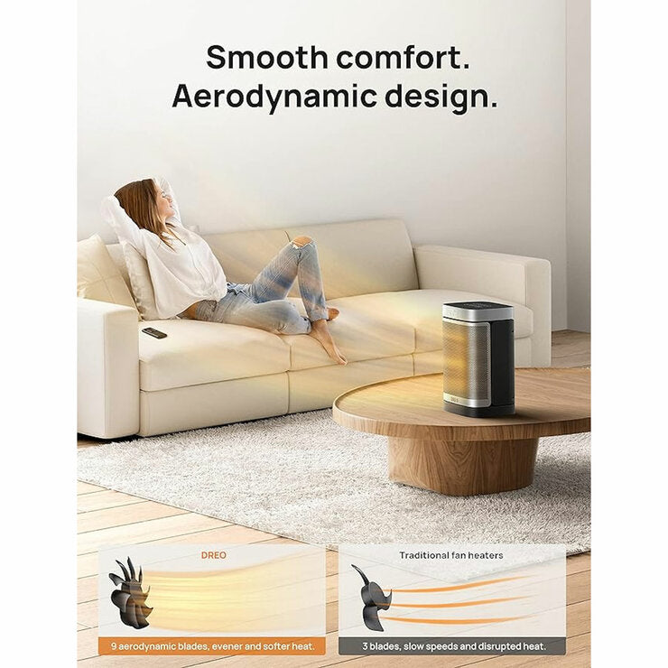 Dreo Atom Core space fan heater 1500W (British brand)