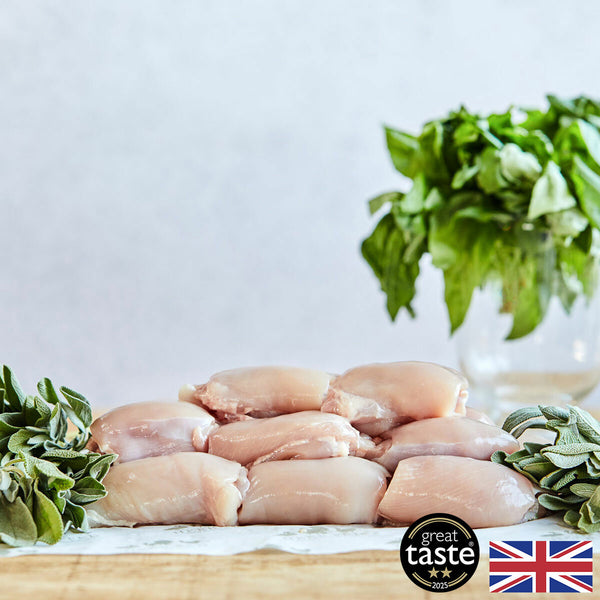 Free Range Skinless and Boneless Chicken Thighs, 2kg Box - Serves 8-9 People