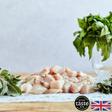 Herb Fed Free Range Diced Chicken Breasts Skinless Boneless 4kg